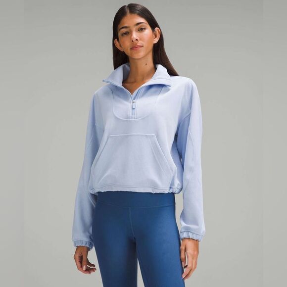 lululemon athletica Tops - Lululemon Brushed Softstreme Ribbed Half Zip